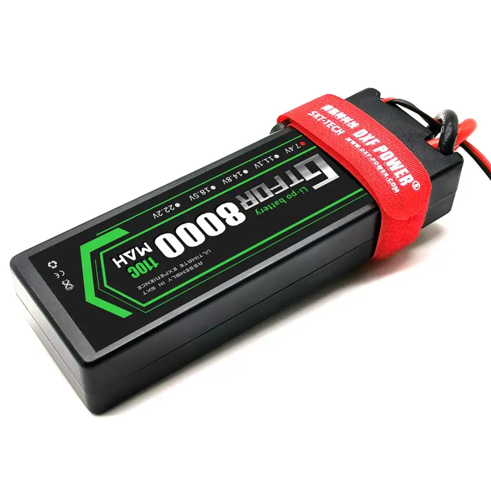 GTFDR Lipo аккумулятор 8000 мАч 7 4 В 110C 2S LiPo RC батарея с Deans Plug для Evader BX Car Truggy Buggy