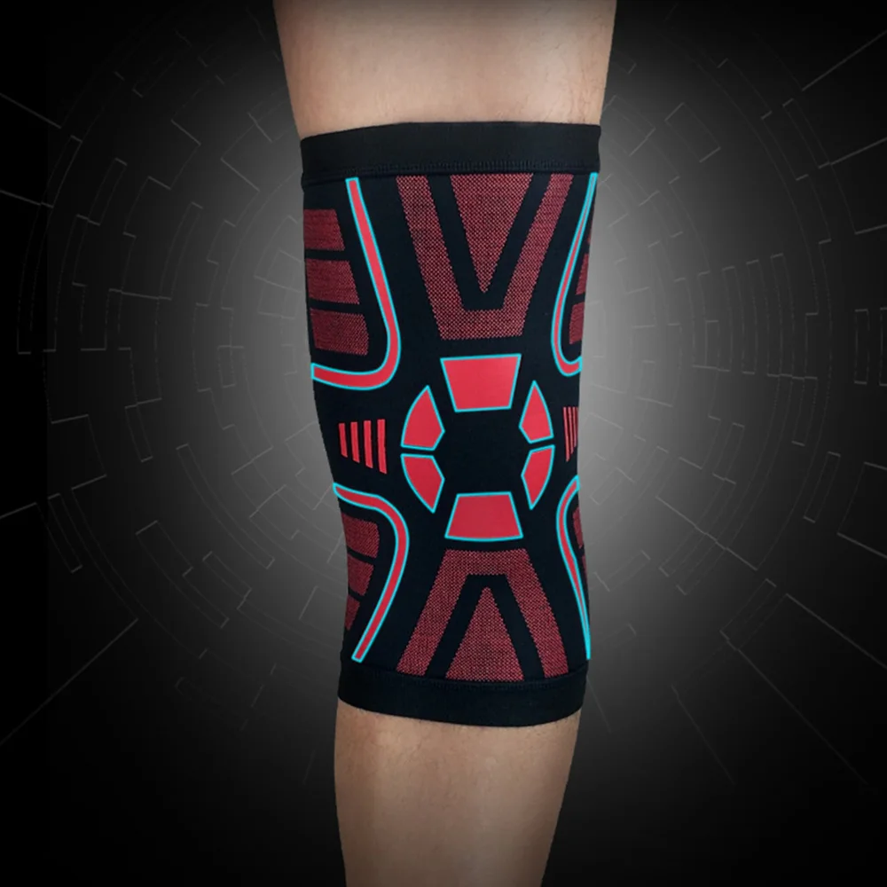 

2 Pcs Sports Knee Brace Protective Gear Support Silicone Stripe Anti-skid Knee Pads Breathable Pression Knee Protector Sleeve fo