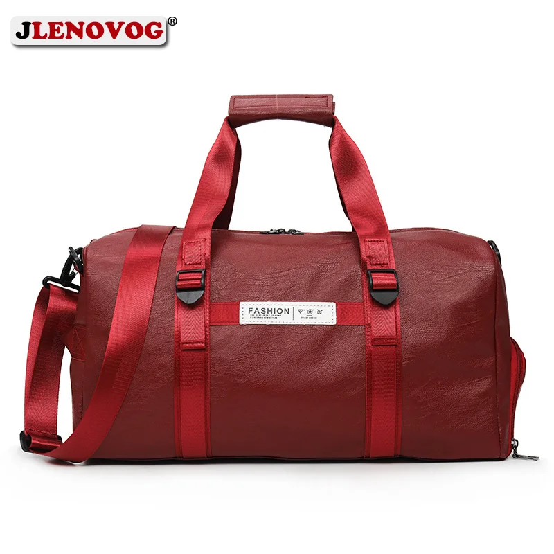 Multifunctional Gym bag Soft Leather Travel Bag Women Crossbody fitness yoga Sport Large Men Shoulder Storage Tote for Shoes |