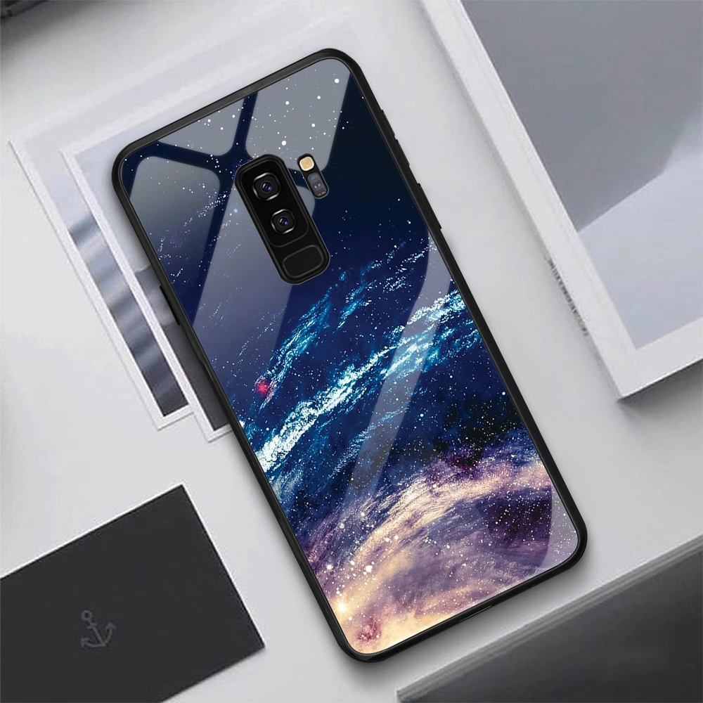 15 Чехол для телефона из закаленного стекла для Samaung Galaxy S9 S8 Plus Note 8 чехол с узором для Samaung S9 S8 Plus Note 8 чехлы из ТПУ с мягкими краями - Цвет: 15