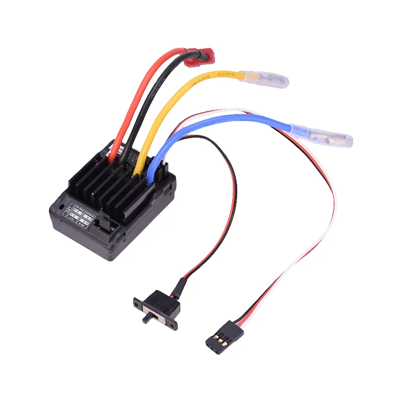 

AX-D60A 60A Brushed ESC Waterproof Speed Controller Accessories for 1/10 RC Car Off-road Truck Boat 2S LiPo 6-8S NiMh Battery