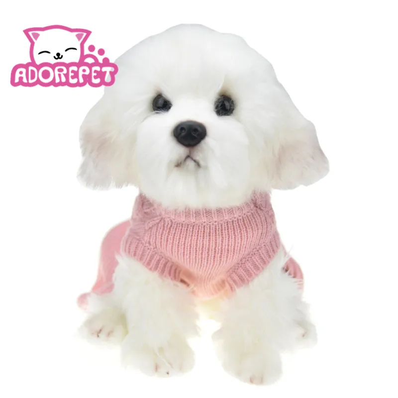 Свитера для домашних животных собаки женское розовое зимнее платье юбка пачка