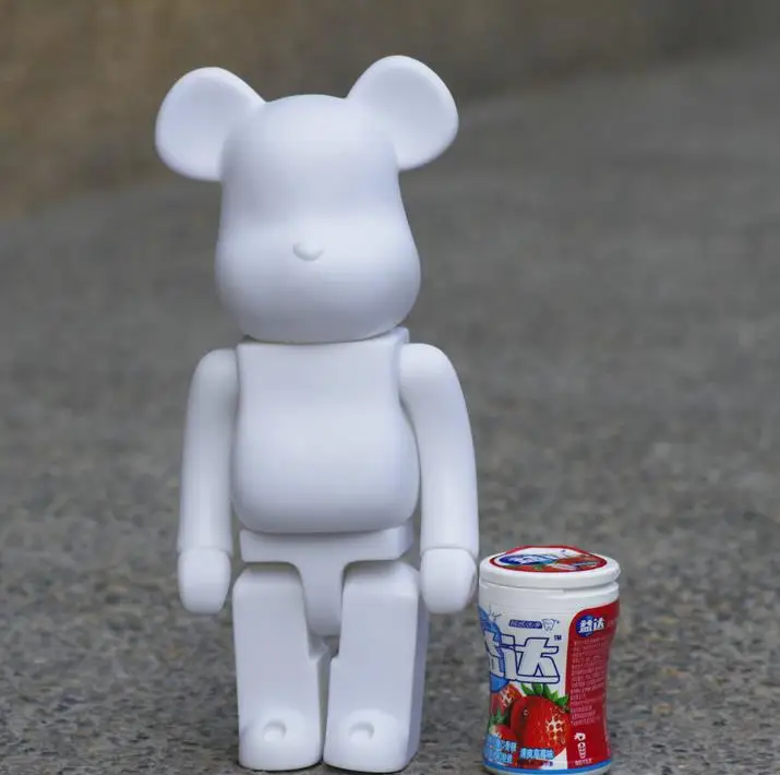 28 см 400% Bearbrick фигурки блок Медведь ПВХ модель куклы детские игрушки подарки на
