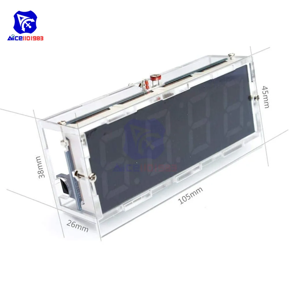 51-чиповые цифровые часы diymore светодиодный дисплей комплект управления