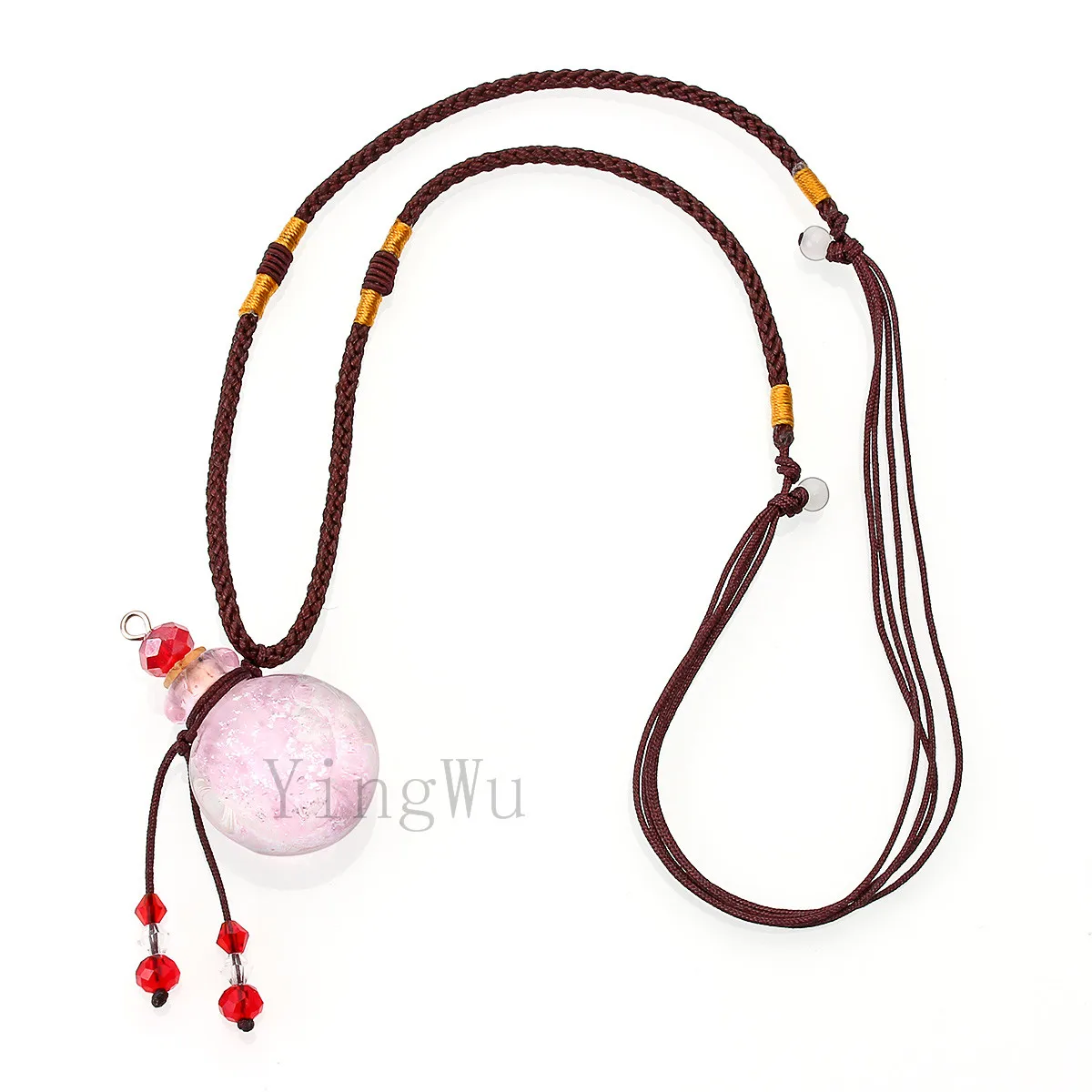 YingWu круглая Вишневое масло пепел урна бутылка пробковая белая стеклянная