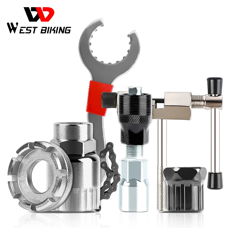 

Multifunctional Bicycle Repair Tool Kits Chain Breaker Flywheel Remover Crank Puller Wrench MTB Road Bikes Maintenance Tools