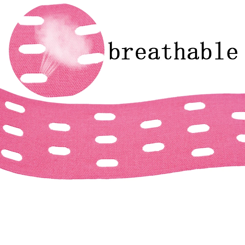 

10pcs Perforated Kinesiology Muscle Tape Breathable Elastic Adhesive Protection Gym Sports Pain Protector Knee Support Brace