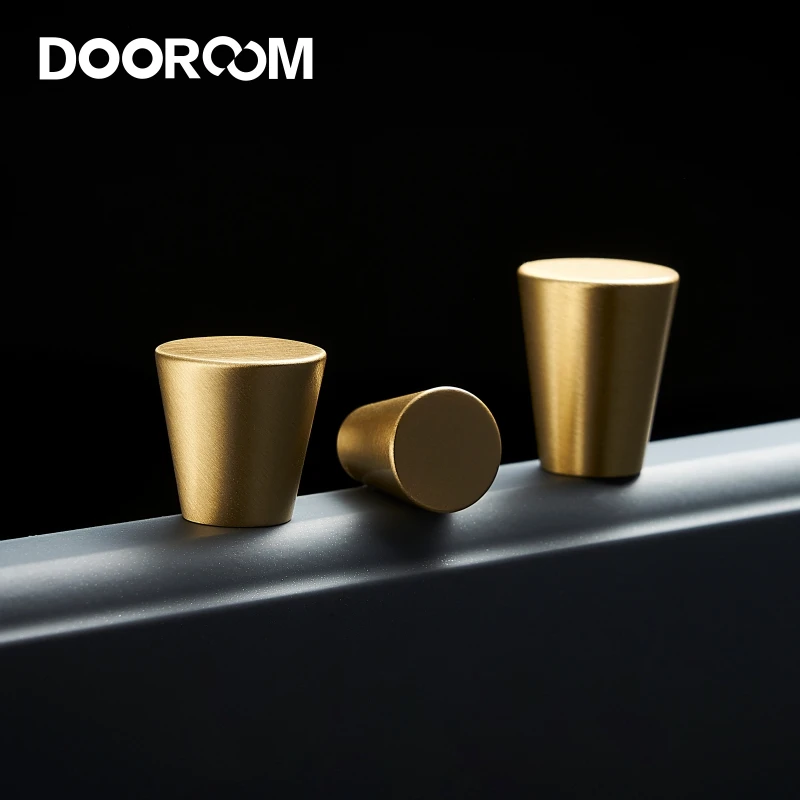Dooroom латунная мебель ручки конус простой европейский китайский шкаф двери для