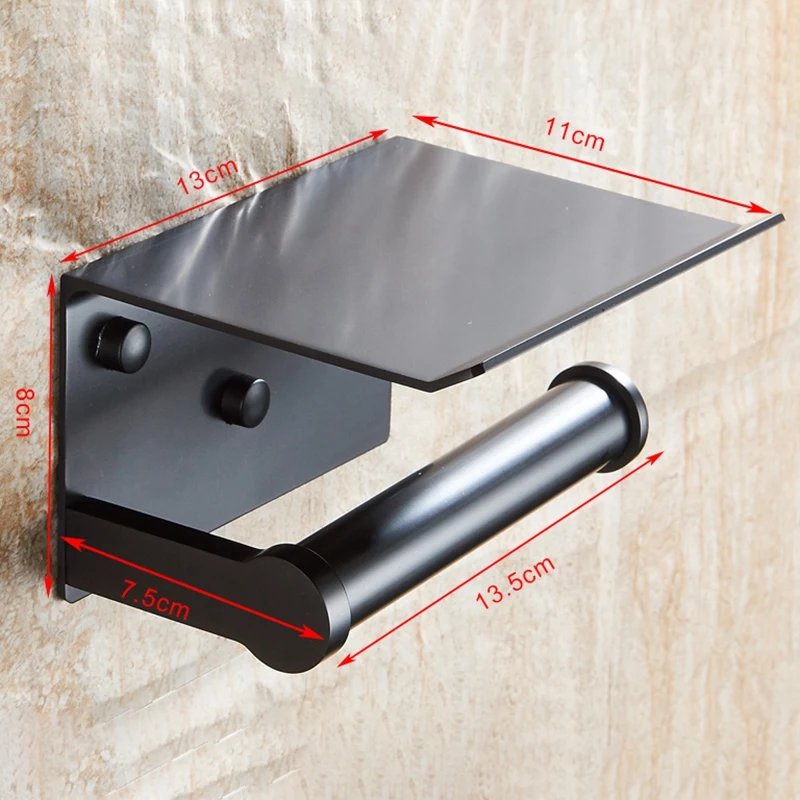 Держатель для туалетной бумаги с полкой настенный мобильный телефон держатель