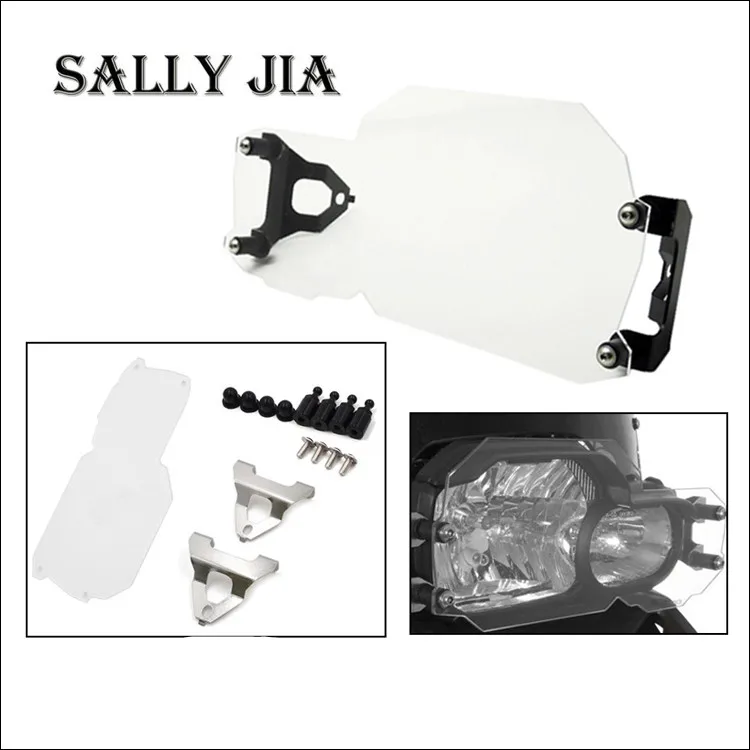 

Motorcycle Clear Headlight Guard Protector Lens Cover Transparent For BWM F650GS F700GS F800GS F800R