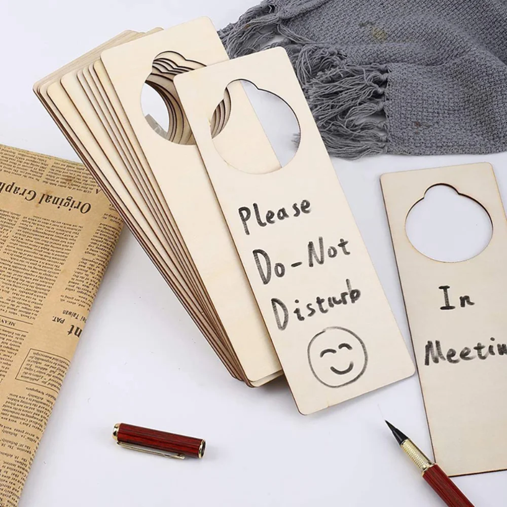 

9pcs DIY Pineapple Door Handle Hanging Signs Door Knob Hangers (Khaki)