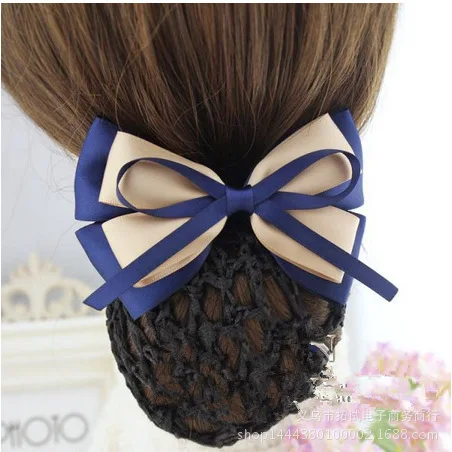 Professional head flower bank nurse Korean version bow net head flower hair accessories girl hair tie handmade ribbon gift FS039