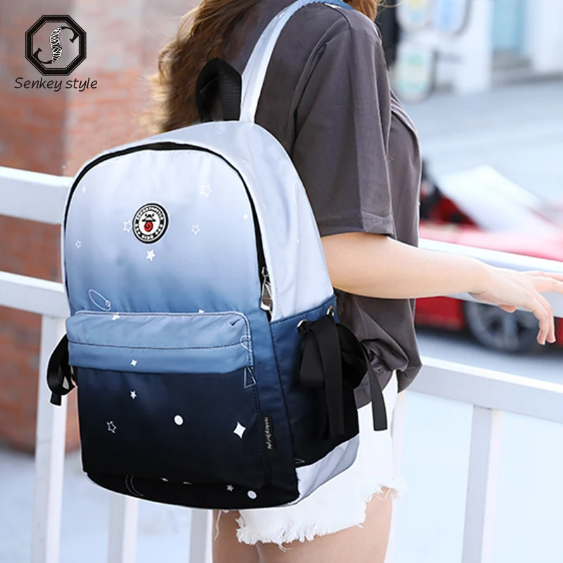 

SENKEY Women Backpack Large Capacityy School bags Fashion Colorful Ladies Travel Backpacks for Teenager student pack Mochila