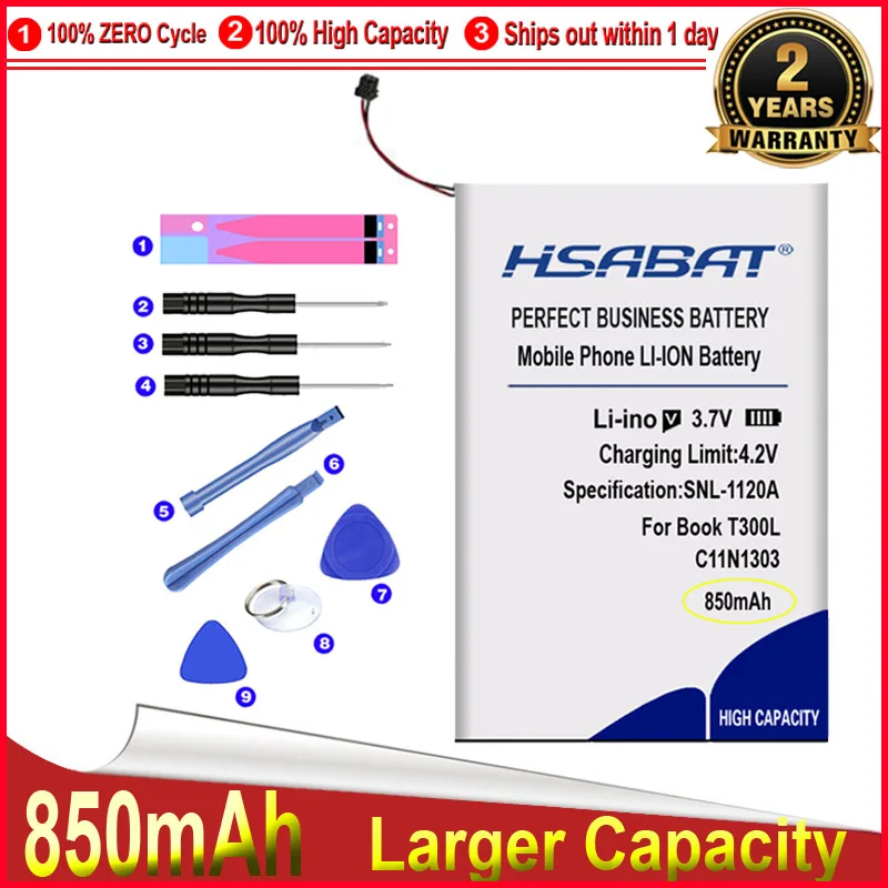 Аккумулятор HSABAT 850 мА · ч C11N1303 для ASUS Transformer Book T300LT300LA клавиатуры T300LA 0B200-00370100 -