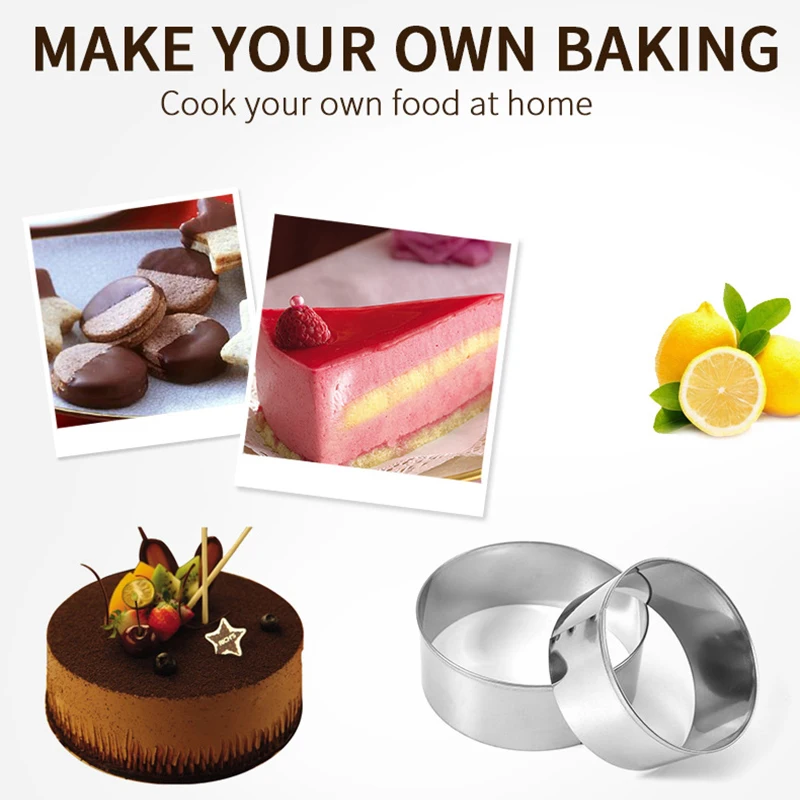 

3 Tiered Round Cake Pan Mold Set Aluminum Alloy Non Stick 4/6/8 inch Cake Baking Pans With Removable Bottom Kitchen Cakes Moulds