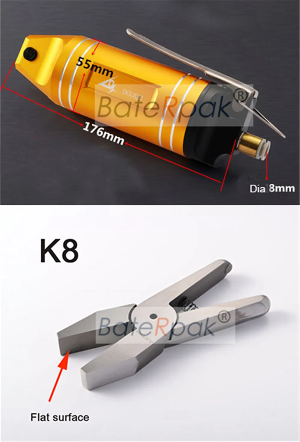 MR30-K8 MR30 BateRpak пневматические ножницы/пневматические ножницы, зажимные плоскогубцы, машина для резки проволоки, резак для медной/железной проволоки - Цвет: MR30-K8