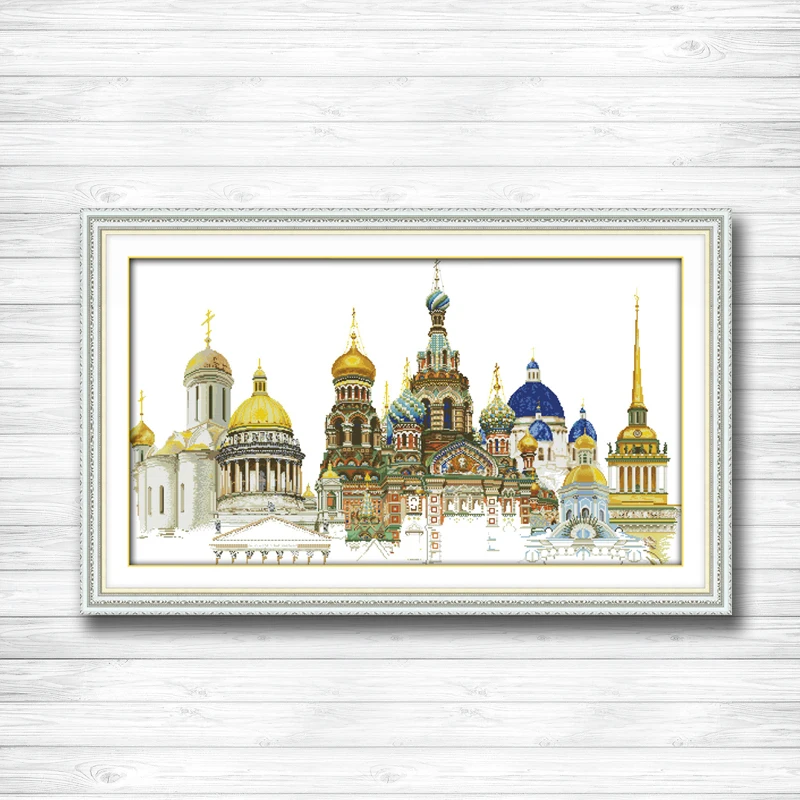 

Наборы для вышивки крестиком DMC 14CT 11CT, замки для вышивания, Наборы для творчества, Китайская вышивка крестиком, домашний декор «сделай сам»