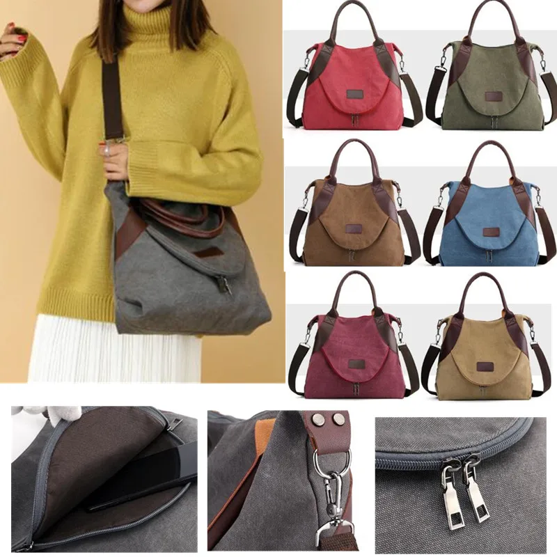 

Women Bag Handbags Crossbody Canvas Bag for Woman Big Bag Canvas Shoulder Tote Female Handbags Lady Designer Messenger Bags