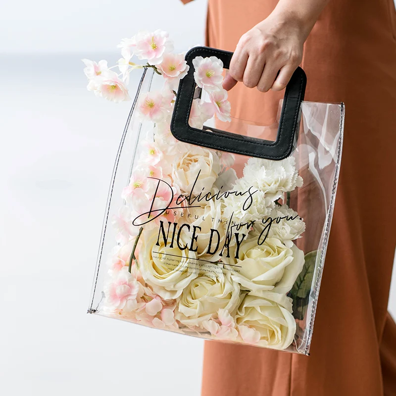2018 Роскошные брендовые прозрачные женские сумочки из ПВХ прозрачная сумка тоут