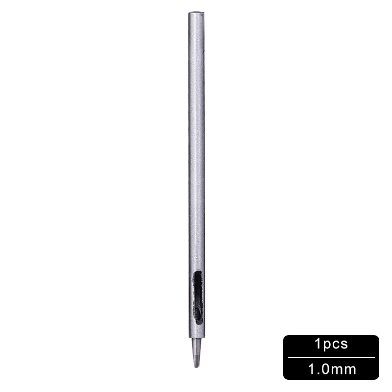 1PCS 1.0mm MIUSIE 1 шт. ремень для пробивки отверстий в коже Дырокол полые сверлильные инструменты из углеродистой стали кожаный Пробивной инструмент 0,5 мм-4 мм - Цвет: 1PCS 1.0mm