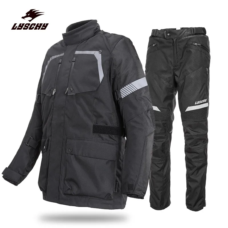LYSCHY морозостойкая мотоциклетная куртка штаны гоночный костюм с теплом меху