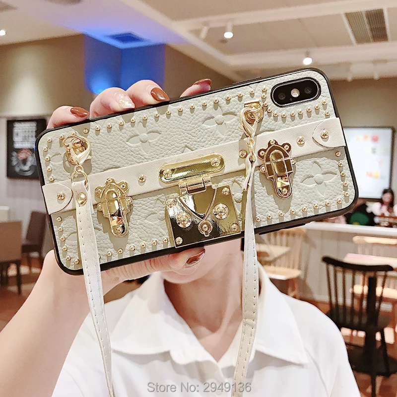 Для Apple XS max чехол для мобильного телефона кожаный кронштейн 8plus защитный чехол для iphone мягкий чехол мессенджер XS для мобильного телефона cas