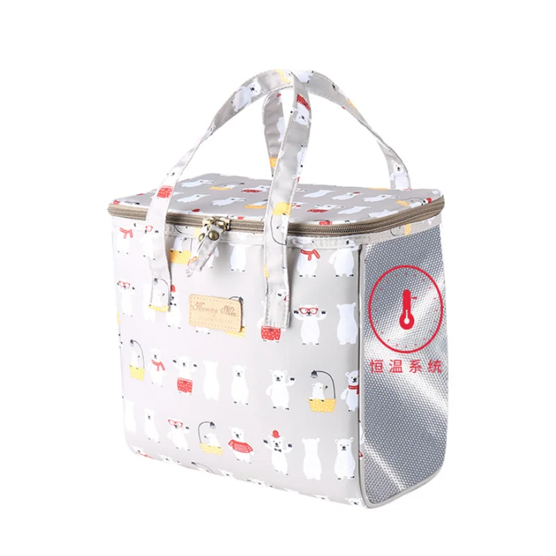 Large Capacity Portable Lunch Bag Fresh Keeping Insulated Tote Travel Waterproof Cool Food Storage Handbags |