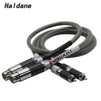 haldane pair single crystal silver nordost odin rca to xlr balanced reference interconnect cable with hifi rhodium plated plug