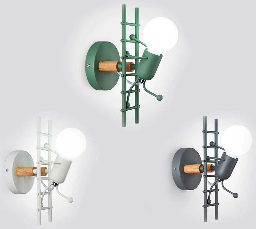 Настенная Светодиодная лампа в американском индустриальном стиле железные