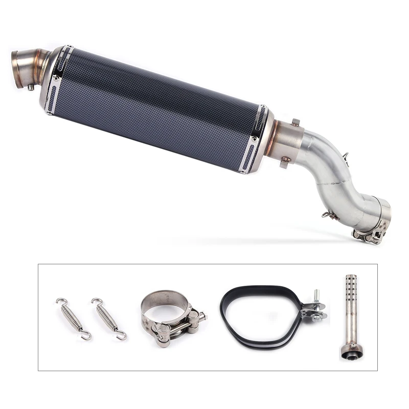 

motorcycle Exhaust Middle pipe Muffler full System Pipe Pipe Tube Slip On For Kawasaki Z900 Z 900 2017 2018 Q