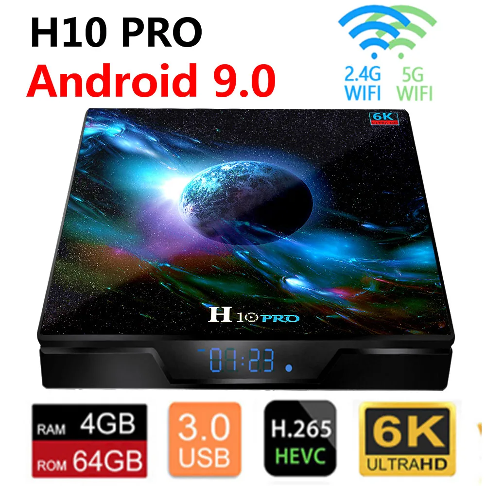ТВ приставка H10 PRO Android 9 0 Allwinner H603 4 ядра + 64 ГБ 2 ГГц|ТВ-приставки и медиаплееры| |