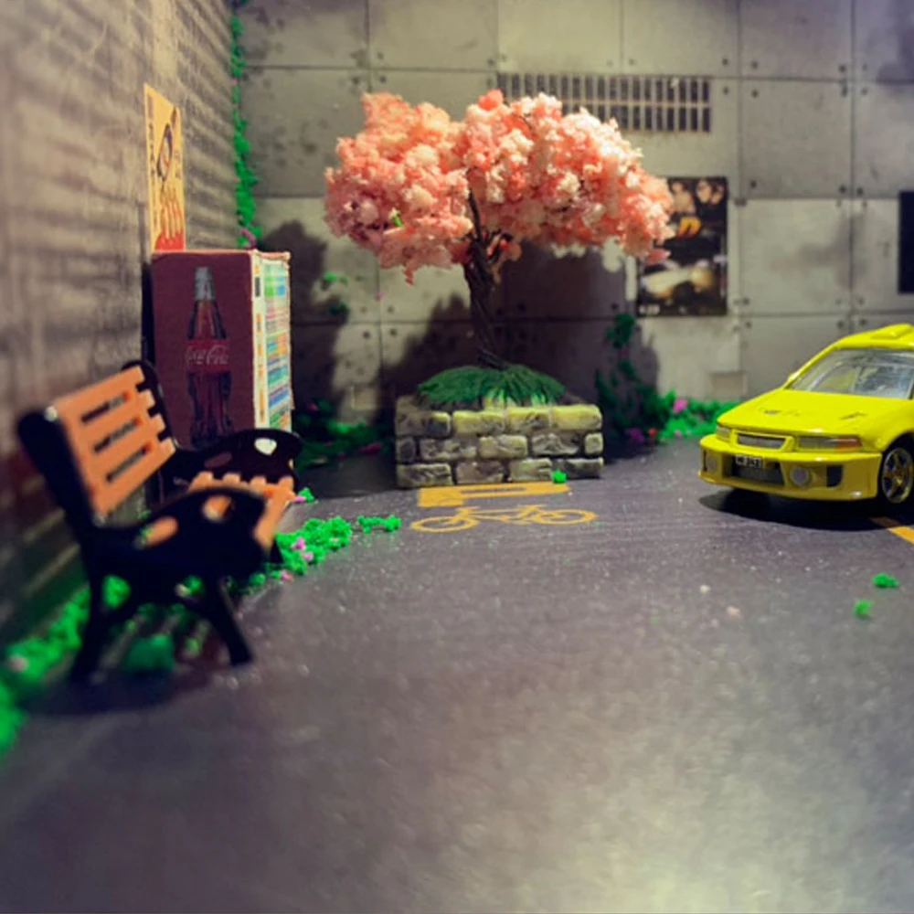DIY1: 64 модель автомобиля Модель парковки Материал Пакет подземный гараж изготовление материала модель гаража изготовление ручного изготовления для детской игрушки