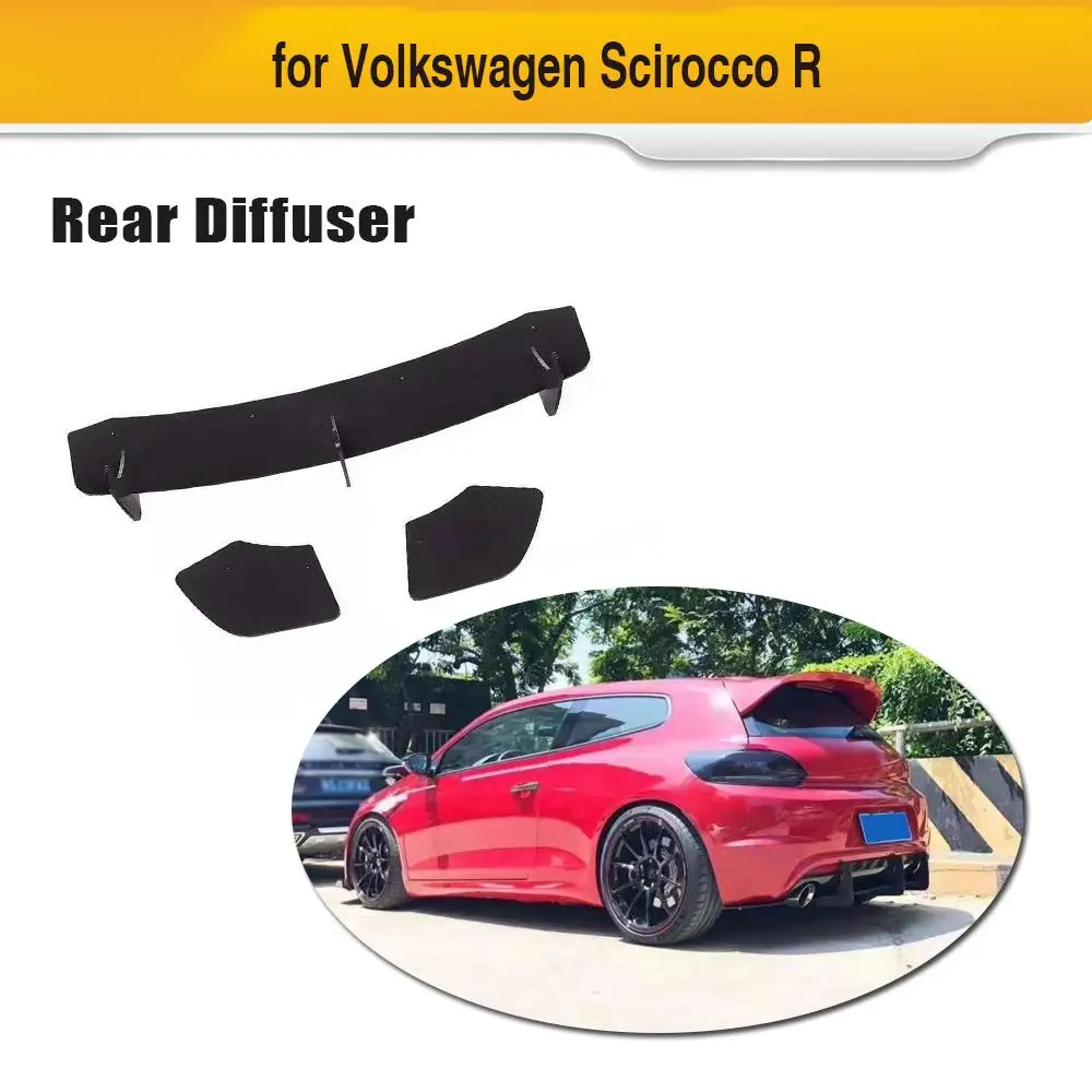 Диффузор заднего бампера для VW Scirocco задний диффузор с разветвителем не для R