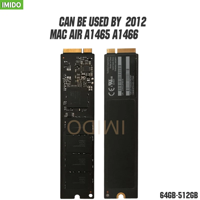Оригинальный 2012 ранний Mid Macbook Air A1466 A1465 64 Гб 128 ГБ 256 SSD Md231 md232 md223 md224 128G Mac