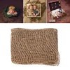 Newborn Jute Backdrop Blanket Baby Photography Prop Chunky Burlap Layer Net 1