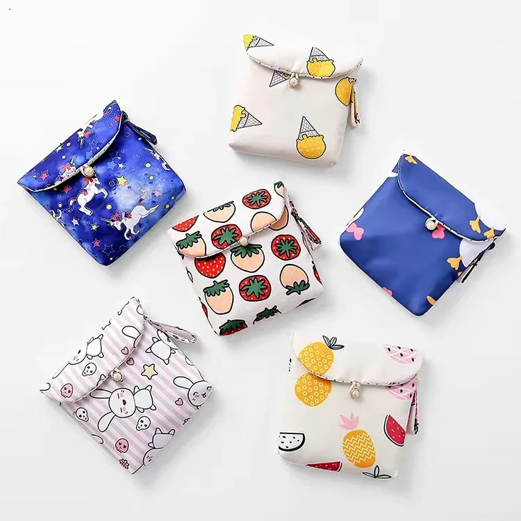 

Free Shipping 1PCS Cute Sanitary napkin storage bag portable storage bag