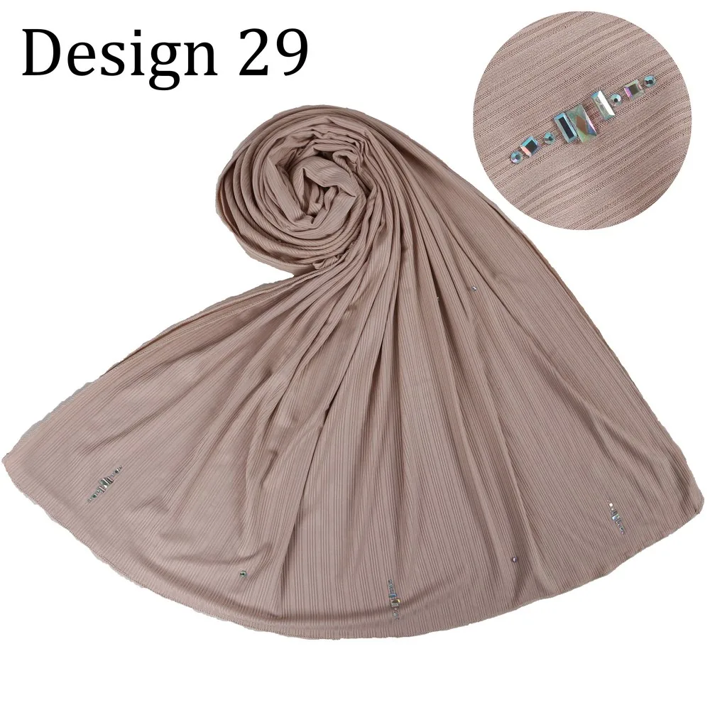 

Женский стрейчевый хиджаб в полоску, односторонняя длинная шаль красного цвета с подкладкой D29, в хиджаб из Джерси, для мусульманских дам, 2020