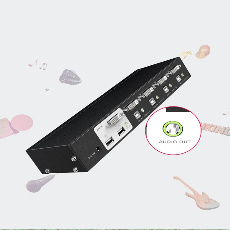 Mt Viki 4 портовый телефон с автоматическим переключателем звука мышь клавиатура ПК