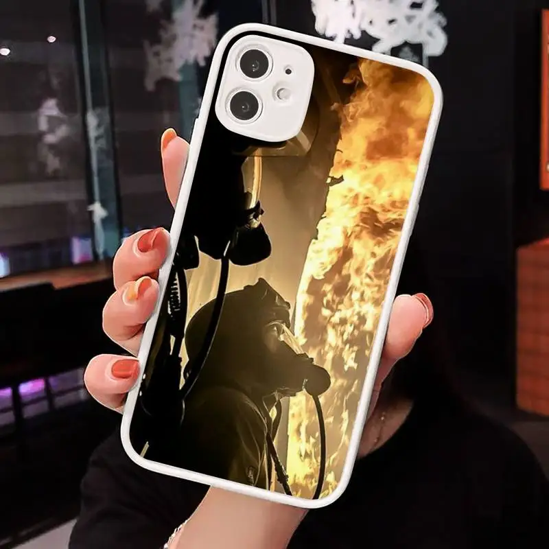 

Firemen heroes in harms way Phone Cases Matte Transparent for iPhone 7 8 11 12 s mini pro X XS XR MAX Plus cover funda