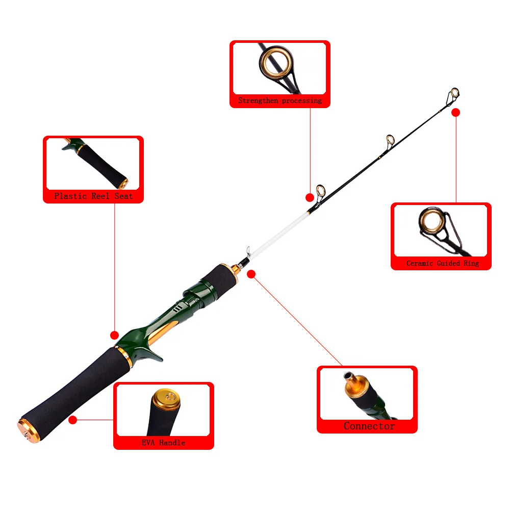 

YINGTOUMAN 70CM Portable Telescopic Fishing Rod Carp Fishing Fishing Tackle FRP Fishing Rods