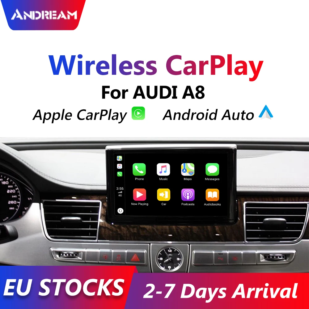 Беспроводной интерфейсный декодер Apple Carplay для AUDI A8 оригинальное обновление