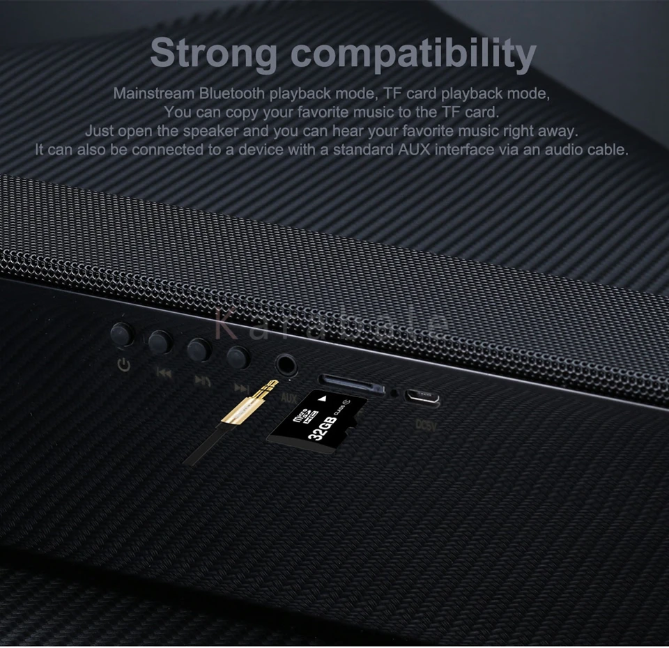 S688 20 Вт HiFi Bluetooth динамик 4 драйвера Саундбар Супер Низкие частоты, портативный беспроводной компьютер ПК ТВ динамик сабвуфер микрофон fm-радио