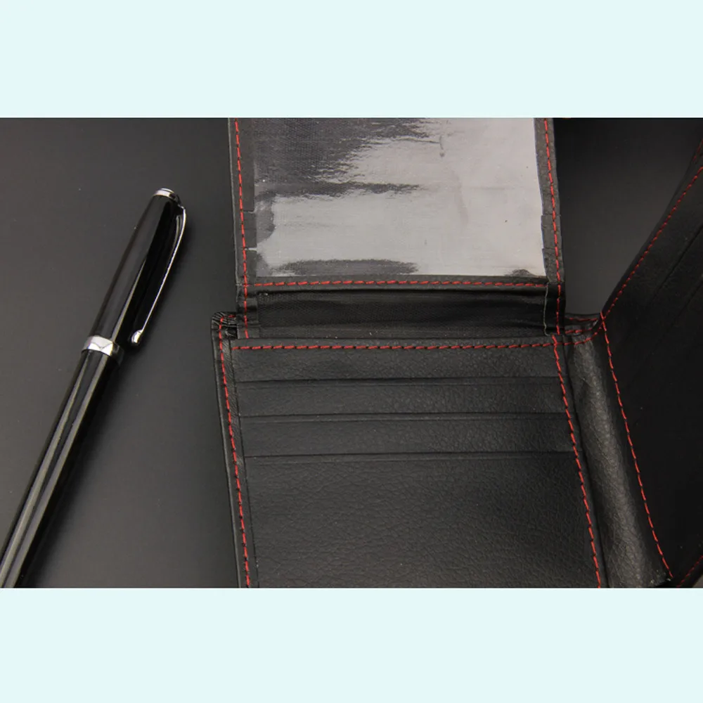 Мужские кошельки из искусственной кожи тонкий двухслойный флип-кошелек