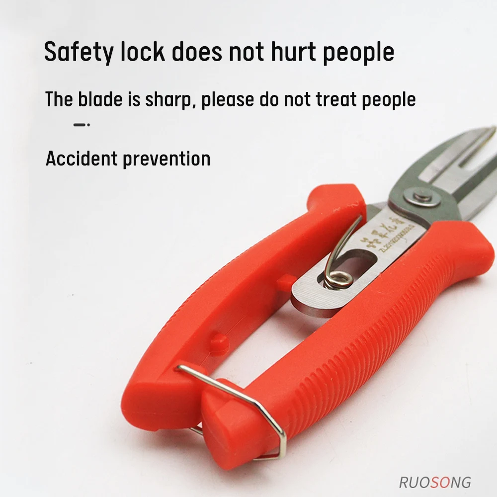 

Garden Pruning Shears Manganese Steel Pruning Tools Hand Pruner Cutter Grape Fruit Picking Weed Household Potted Branches Pruner