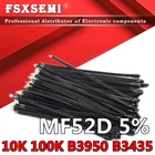 10 шт. NTC MF52D 10K 100K 3435 зонд с ремешком провода термистора B3435 B3950 5% эмалированный провод датчик контроля температуры