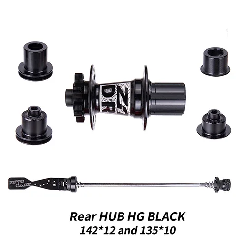 Rear HUB HG Black ZTTO DR190 велосипедные ступицы диски для горных велосипедов тормоза 32 отверстия ступицы передние 2 подшипника задние 4 подшипника ступицы велосипеда Quick Release XD/HG трещотка 54 T - Цвет: Rear HUB HG Black