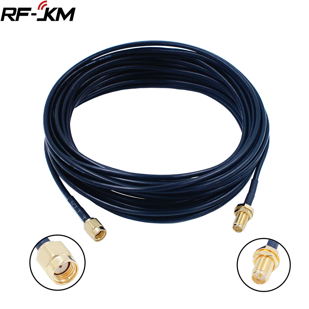 RP SMA Male to RP SMA Female  Extension Cable For WIFI Antenna RF Connector RG174 Cable