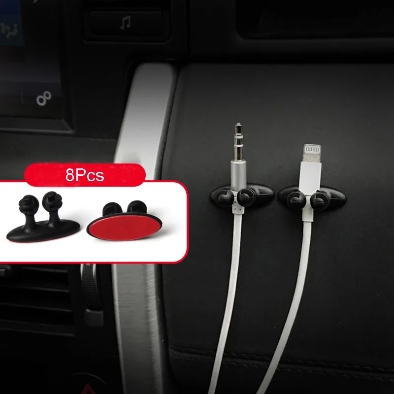 8 шт. автомобильный фиксатор для фиксации проводов органайзер наклейка ford focus mk2 vw