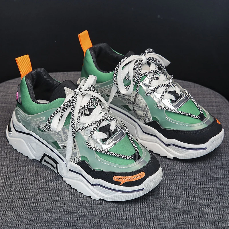 

Ins New Thick-soled Daddy shoes Fashion Leisure heels 2019 Autumn Women’s Casual Shoes Sneakers Ladies Trainers Chaussure Femme