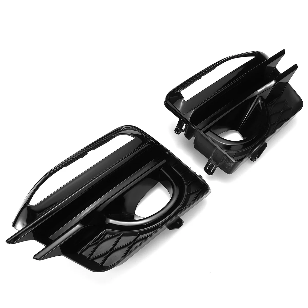 Глянцевая черная Автомобильная передняя противотуманная фара Q50 2 шт. гриль